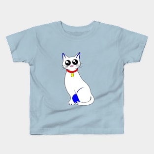 Cute white kitty Kids T-Shirt